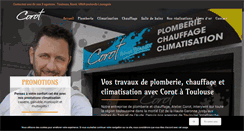 Desktop Screenshot of corot-plombier-toulouse.com